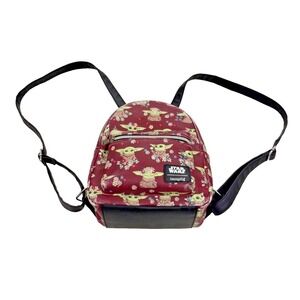 Star Wars Mandalorian Mini Backpack Grogu Baby Yoda Flowers Loungefly